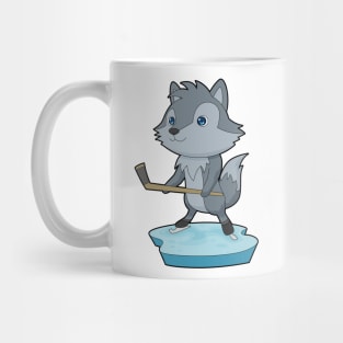 Wolf Field hockey Hockey stick Sports Mug